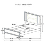 Marmore White 4-Piece Queen Bedroom Set by Coaster at Eve Furniture