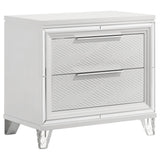 Marmore White 5-Piece Eastern King Bedroom Set by Coaster at Eve Furniture