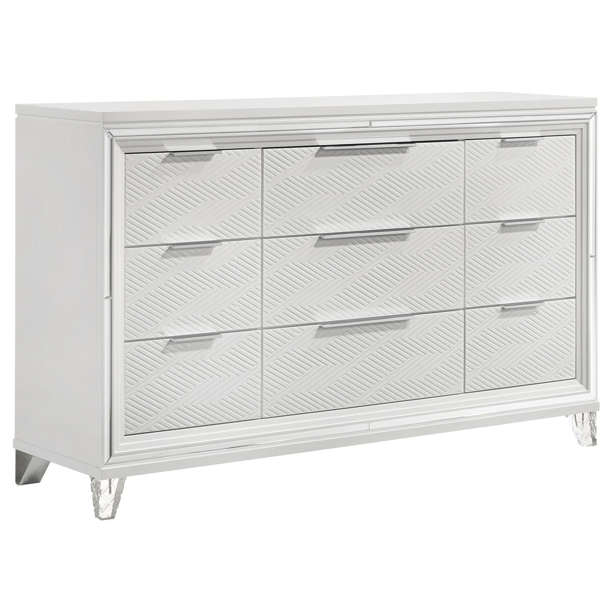 Marmore White 5-Piece Queen Bedroom Set by Coaster at Eve Furniture