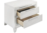 Marmore White 2-drawer Nightstand Bedside Table by Coaster at Eve Furniture