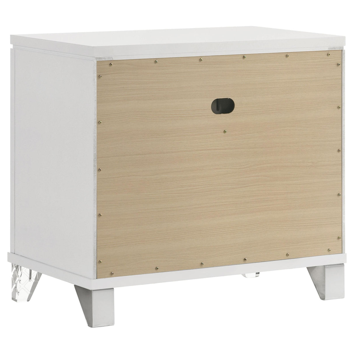 Marmore White 2-drawer Nightstand Bedside Table by Coaster at Eve Furniture