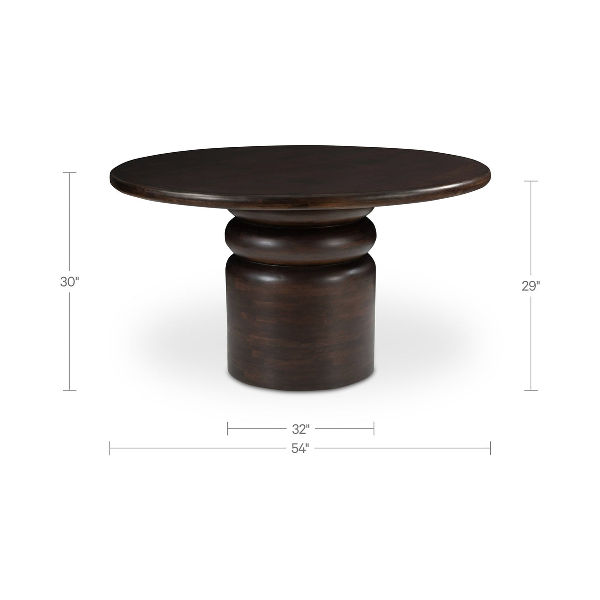 Maro Brown Dining Table by Moe's Home at Eve Furniture