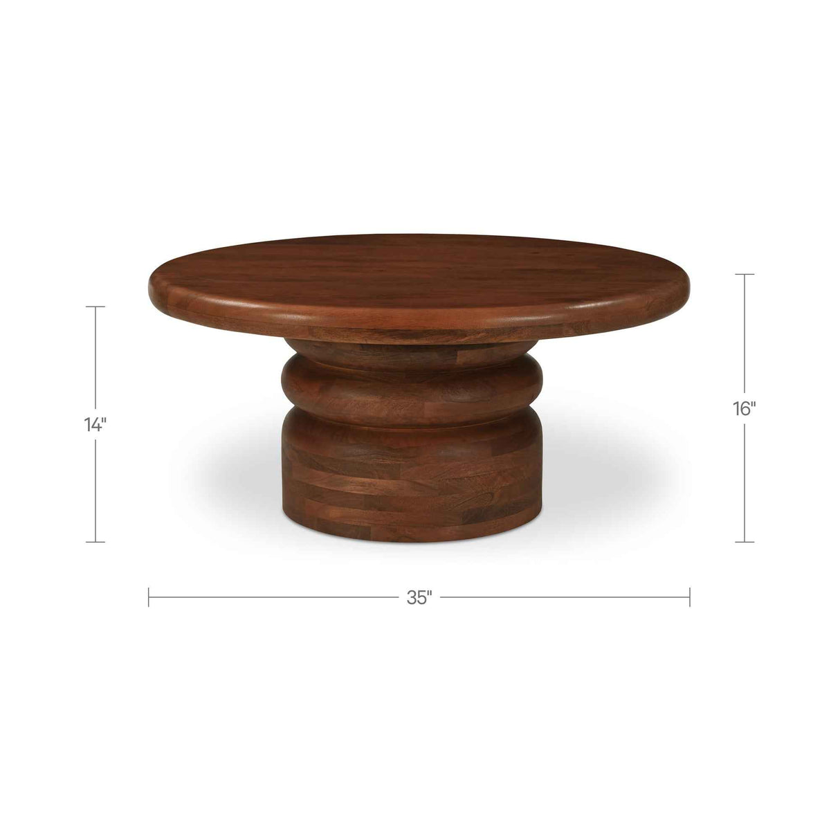 Maro Natural Coffee Table by Moe's Home at Eve Furniture