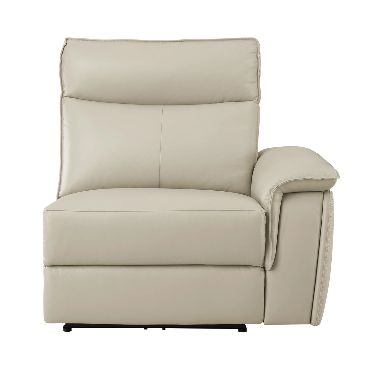 Maroni Taupe Leather 6-Piece Modular Power Reclining Sectional by Homelegance at Eve Furniture