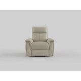 Maroni Taupe Leather Power Reclining Chair by Homelegance at Eve Furniture