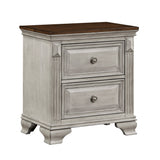 Marquette Gray/Brown Nightstand by Homelegance at Eve Furniture