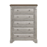 Marquette Gray/Brown Panel Bedroom Set by Homelegance at Eve Furniture