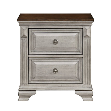 Marquette Gray/Brown Panel Bedroom Set by Homelegance at Eve Furniture