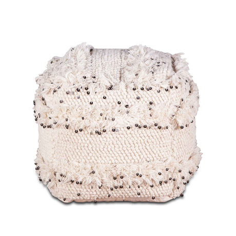 Marrakech 18" Accent Ottoman in Moroccan Sequined by Home Trends & Design at Eve Furniture
