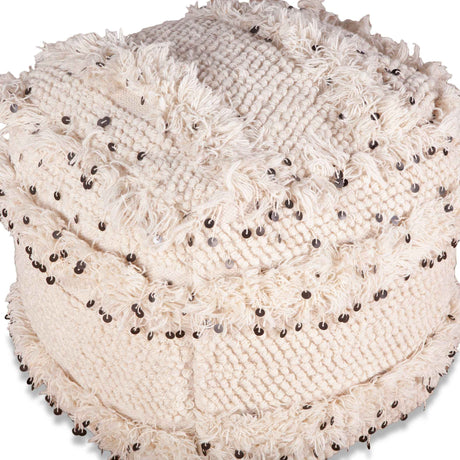 Marrakech 18" Accent Ottoman in Moroccan Sequined by Home Trends & Design at Eve Furniture