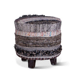 Marrakech 18" Accent Storage Stool in Moroccan Fluffy Black by Home Trends & Design at Eve Furniture