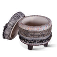 Marrakech 18" Accent Storage Stool in Moroccan Fluffy Black by Home Trends & Design at Eve Furniture