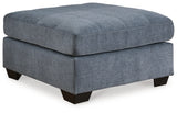 Marrelton Denim Oversized Accent Ottoman