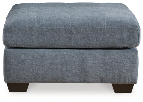 Marrelton Denim Oversized Accent Ottoman