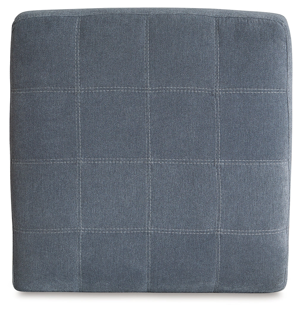 Marrelton Denim Oversized Accent Ottoman