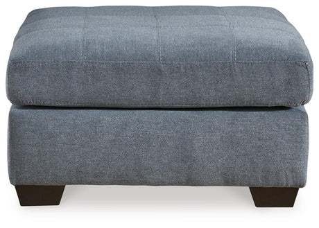 Marrelton Denim Oversized Accent Ottoman by Ashley at Eve Furniture