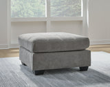 Marrelton Gray Oversized Accent Ottoman