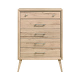 Marrin Natural Oak Panel Bedroom Set by Homelegance at Eve Furniture