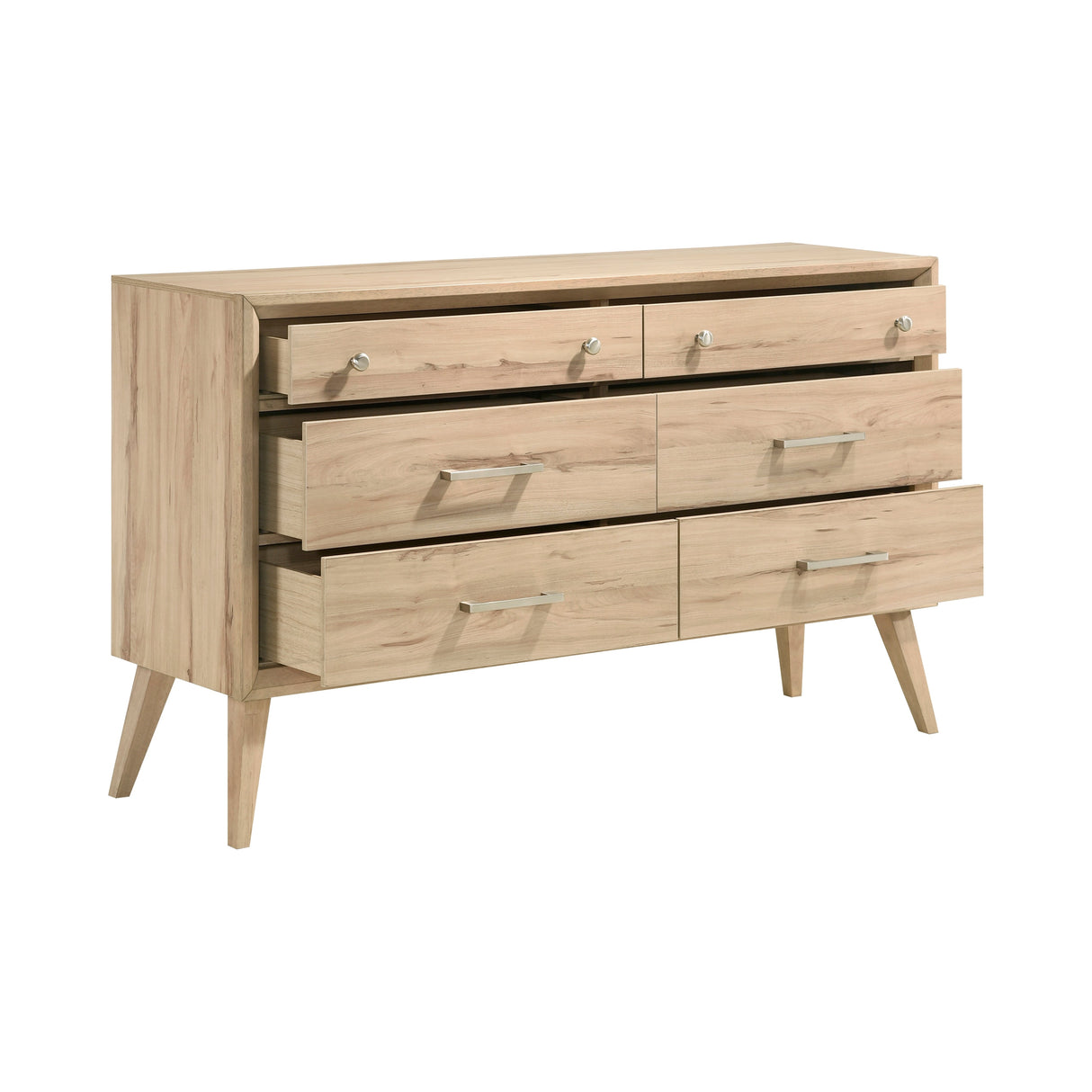 Marrin Natural Oak Panel Bedroom Set by Homelegance at Eve Furniture
