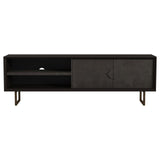 Marsden Charcoal Black 2-door Wood 70" TV Stand by Coaster at Eve Furniture