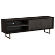 Marsden Charcoal Black 2-door Wood 70" TV Stand by Coaster at Eve Furniture