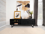 Marsden Charcoal Black 2-door Wood 70" TV Stand by Coaster at Eve Furniture