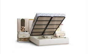 Marsel Storage Bed With Headboard by Furnia at Eve Furniture