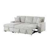 Marsh Gray 2-Piece Sectional with Left Chaise by Homelegance at Eve Furniture