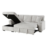 Marsh Gray 2-Piece Sectional with Left Chaise by Homelegance at Eve Furniture