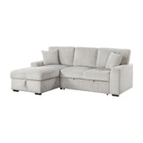 Marsh Gray 2-Piece Sectional with Left Chaise by Homelegance at Eve Furniture