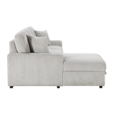 Marsh Gray 2-Piece Sectional with Left Chaise by Homelegance at Eve Furniture