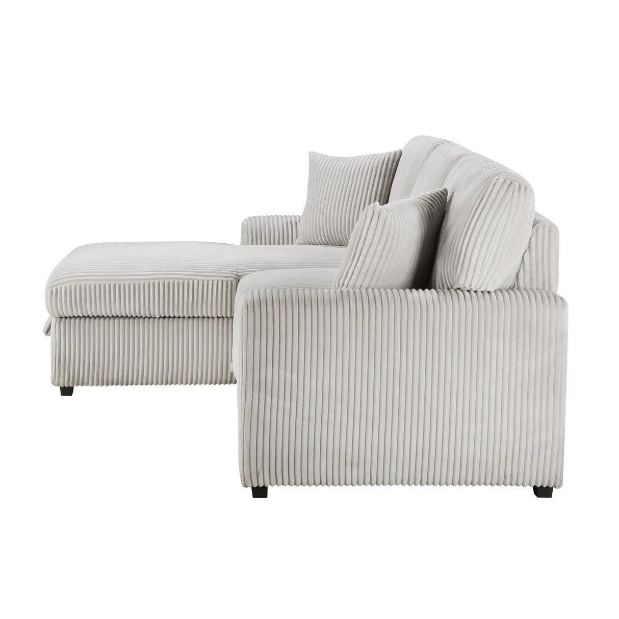 Marsh Gray 2-Piece Sectional with Left Chaise by Homelegance at Eve Furniture