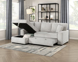 Marsh Gray 2-Piece Sectional with Left Chaise by Homelegance at Eve Furniture