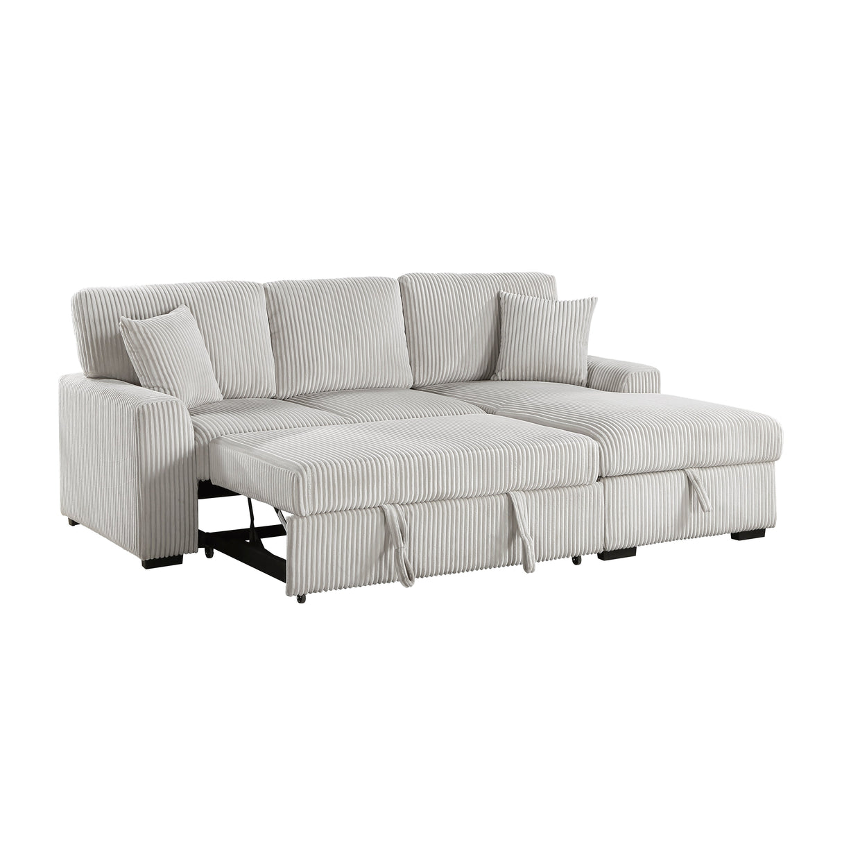 Marsh Gray 2-Piece Sectional with Right Chaise by Homelegance at Eve Furniture