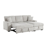 Marsh Gray 2-Piece Sectional with Right Chaise by Homelegance at Eve Furniture