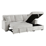 Marsh Gray 2-Piece Sectional with Right Chaise by Homelegance at Eve Furniture