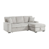 Marsh Gray 2-Piece Sectional with Right Chaise by Homelegance at Eve Furniture
