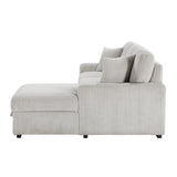 Marsh Gray 2-Piece Sectional with Right Chaise by Homelegance at Eve Furniture