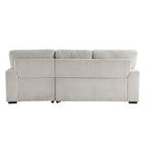 Marsh Gray 2-Piece Sectional with Right Chaise by Homelegance at Eve Furniture