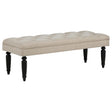 Marsha Latte 52-inch Upholstered Entryway Accent Bench by Coaster at Eve Furniture