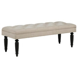 Marsha Latte 52-inch Upholstered Entryway Accent Bench by Coaster at Eve Furniture