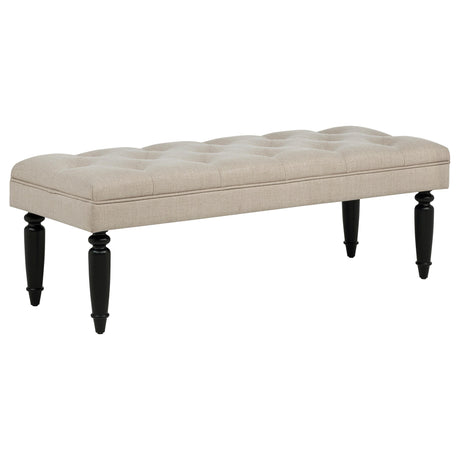 Marsha Latte 52-inch Upholstered Entryway Accent Bench by Coaster at Eve Furniture