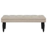 Marsha Latte 52-inch Upholstered Entryway Accent Bench by Coaster at Eve Furniture