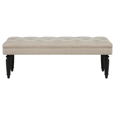Marsha Latte 52-inch Upholstered Entryway Accent Bench by Coaster at Eve Furniture