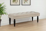 Marsha Latte 52-inch Upholstered Entryway Accent Bench by Coaster at Eve Furniture