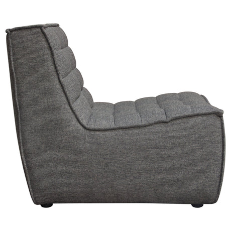 Marshall Grey Armless Chair by Diamond Sofa at Eve Furniture
