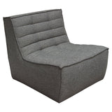Marshall Grey Armless Chair by Diamond Sofa at Eve Furniture