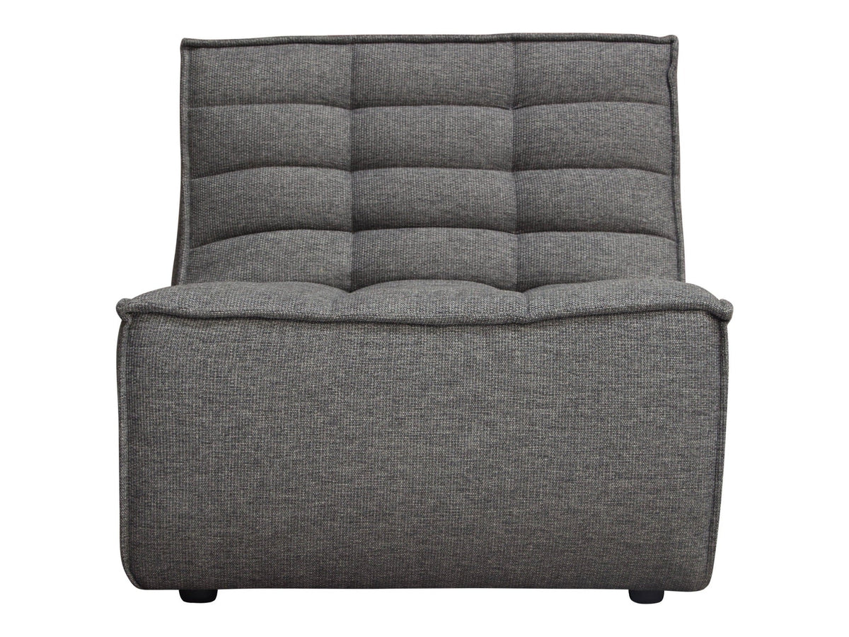 Marshall Grey Armless Chair by Diamond Sofa at Eve Furniture