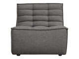 Marshall Grey Armless Chair by Diamond Sofa at Eve Furniture