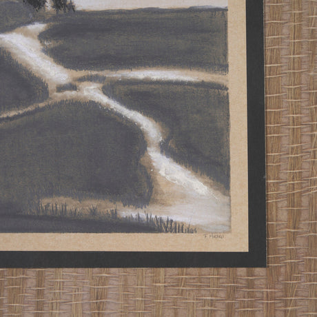 Marshland Shadows (Set of 2) by Mercana Studio a Hand Embellished Framed Art Print Matted under Glas by Mercana at Eve Furniture